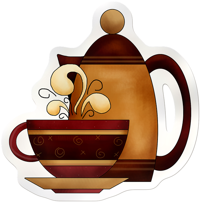 Coffee Clip Morning Svg Free Library - Clipart Coffee (713x720), Png Download
