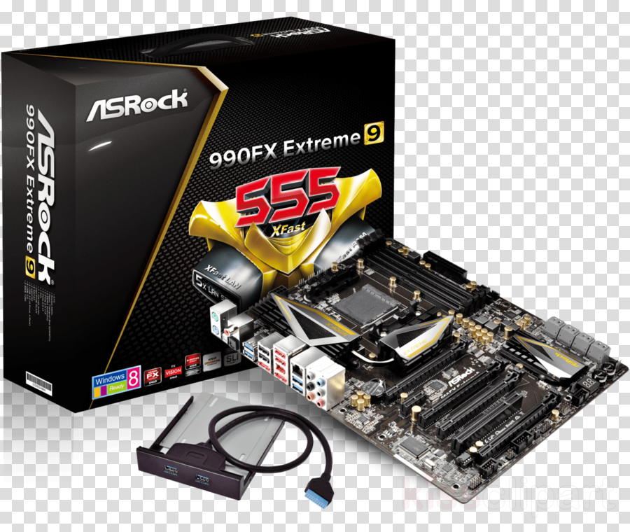 Asrock H61m Vg4 Clipart Socket Am4 Socket Am3 Motherboard - Asrock 990fx Extreme9 With Amd 990fx/sb950 Atx Motherboard (900x760), Png Download