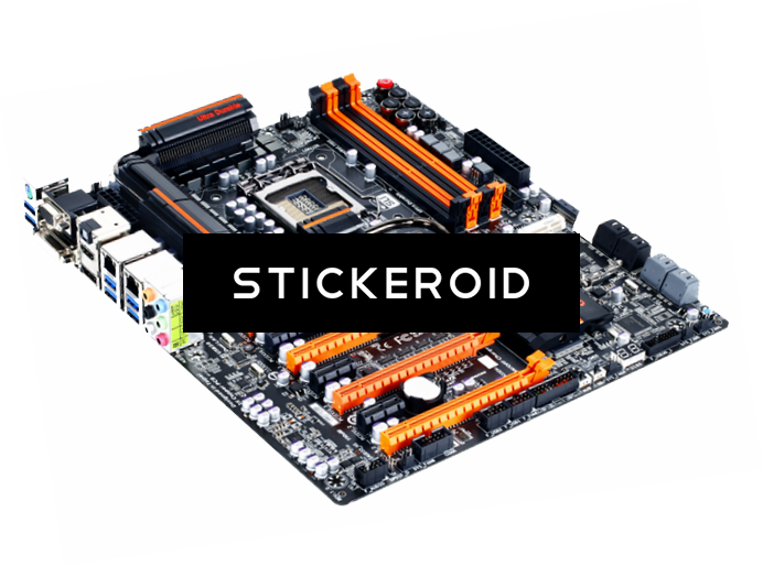 Motherboard - Gigabyte Z77x Up7 (692x514), Png Download