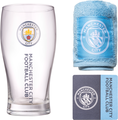 Manchester City Wordmark Mini Bar Set - Manchester City F.c. Football Sherpa Blanket Man City (600x600), Png Download