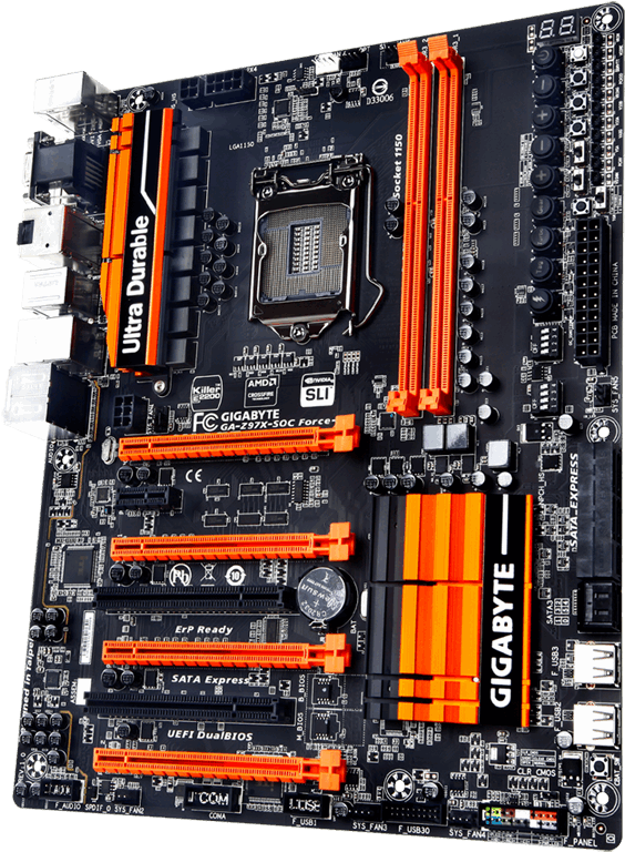 Latest Overclocking Programs, System Info, Benchmarking, - Gigabyte Ga-z97x-soc Force Lga 1150 Intel Z97 Hdmi (1000x800), Png Download