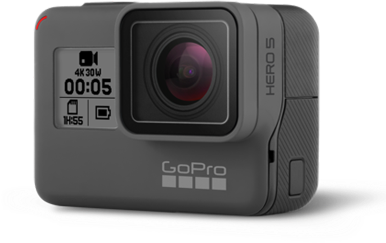Gopro Hero 5 Black Png Clip Art Black And White Stock - Gopro Hero5 Black 4k Action Camera (1100x800), Png Download