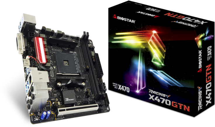 It Has A Premium Black Racing Themed Pcb Design, Digital - X470 Mini Itx Motherboard (804x515), Png Download