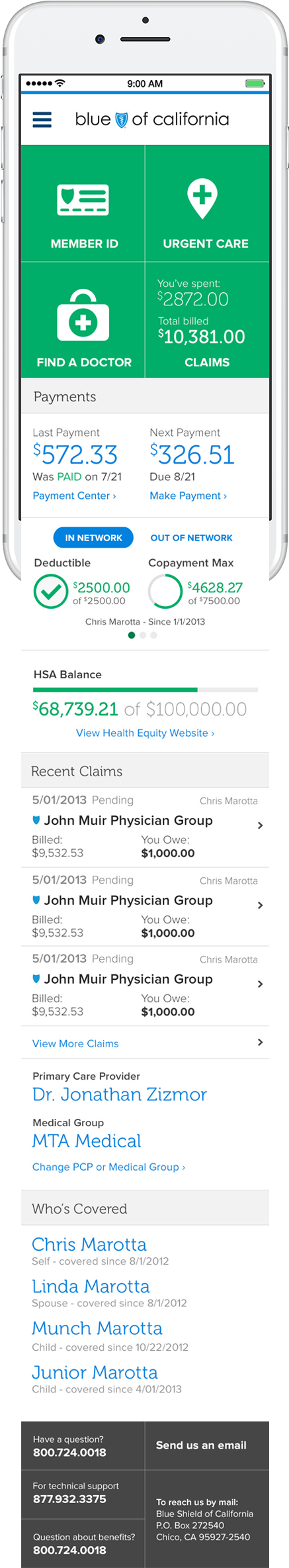 Blue Cross Of California Needed A Mobile App Redesign (495x2420), Png Download
