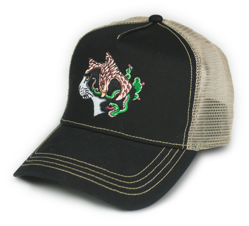 Pepe Aguilar Eagle Cat Trucker Cap - Patagonia P-6 Label Trad Cap (1000x1000), Png Download