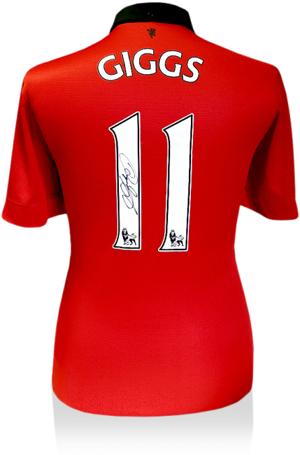 Ryan Giggs Back Signed Manchester United 2013-14 Home - Fred Man Utd Number (650x665), Png Download