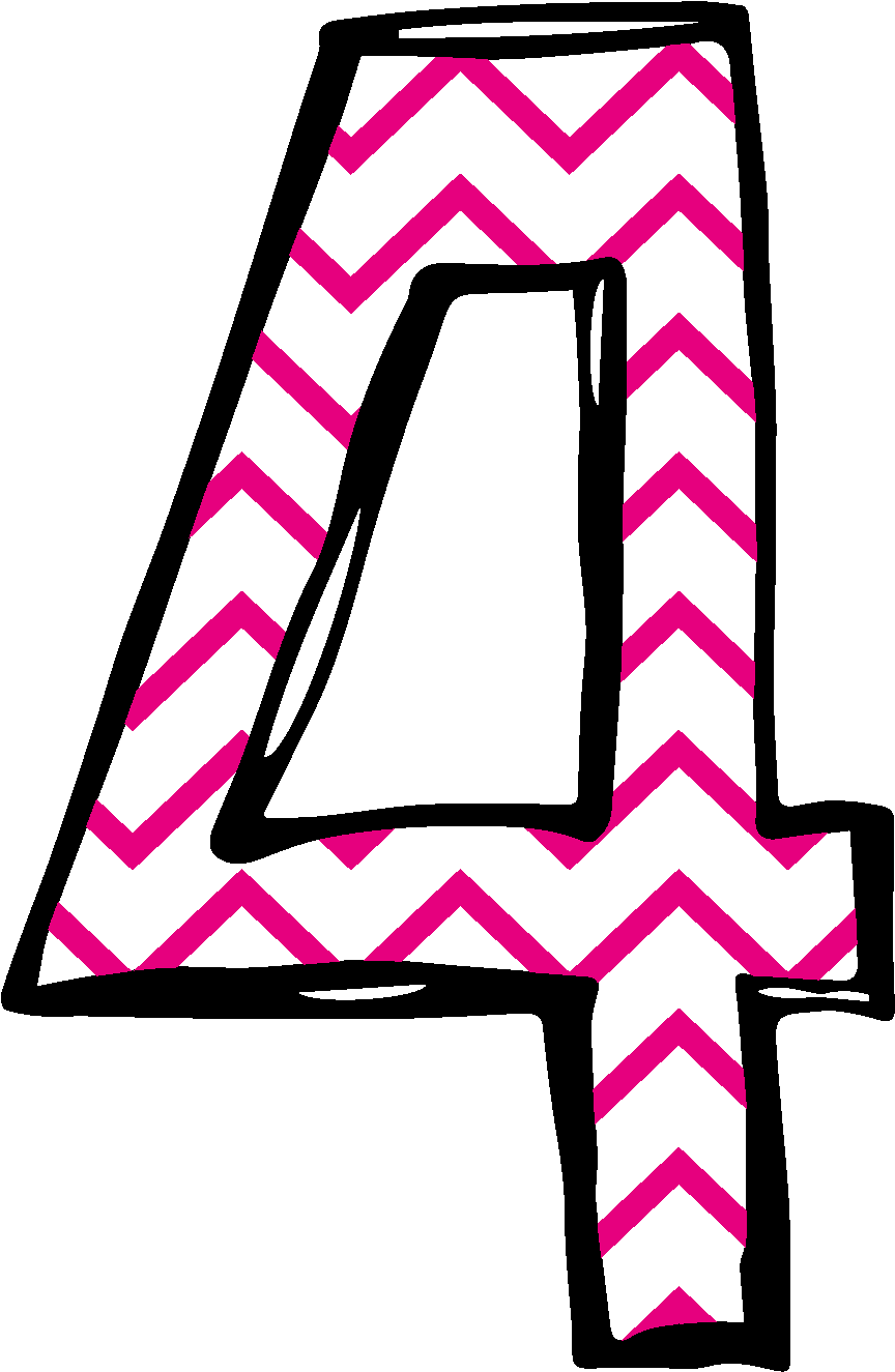 Clip Art Number 14 Clipart - Number 4 Clipart (923x1436), Png Download