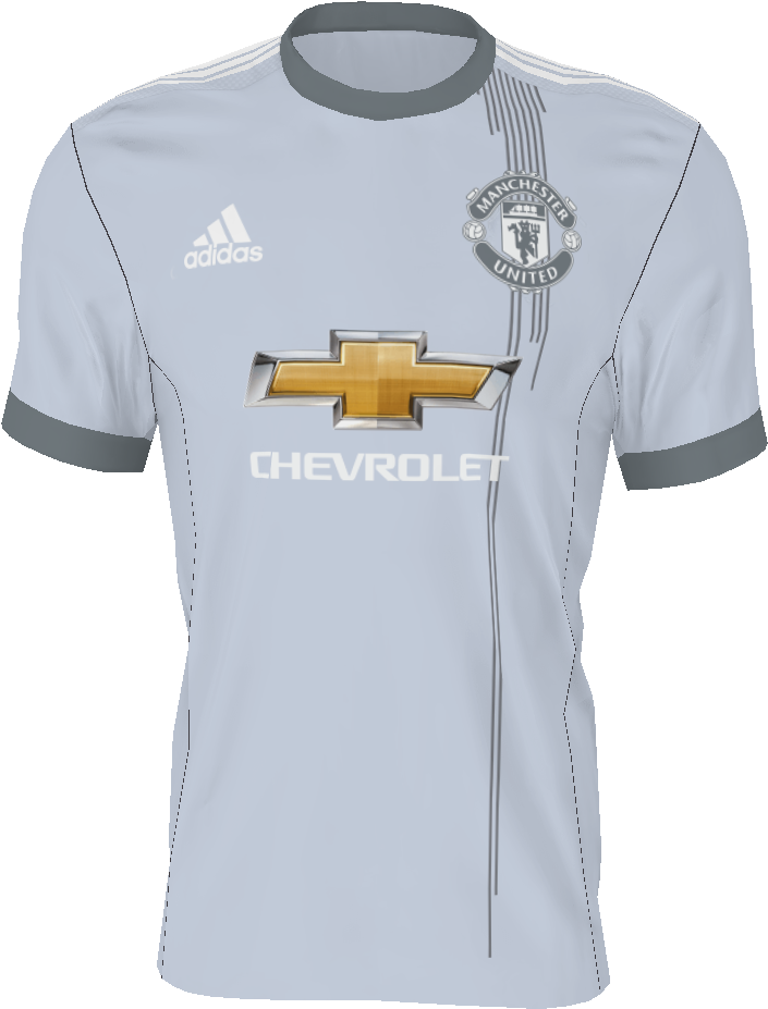 Adidas Santa Monica Manchester United - Man United 2017 18 Kit (727x1067), Png Download