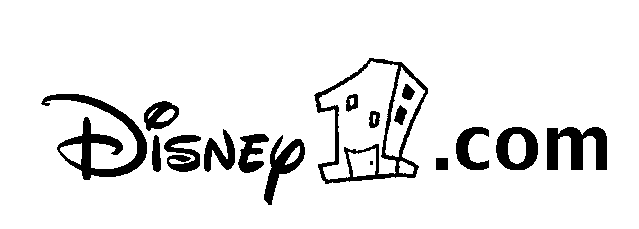 Disney1 Com Logo Black And White - Disney (2400x2400), Png Download