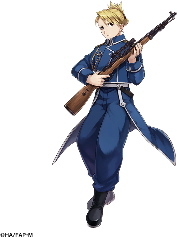 Riza Hawkeye - Cartoon (1024x1024), Png Download