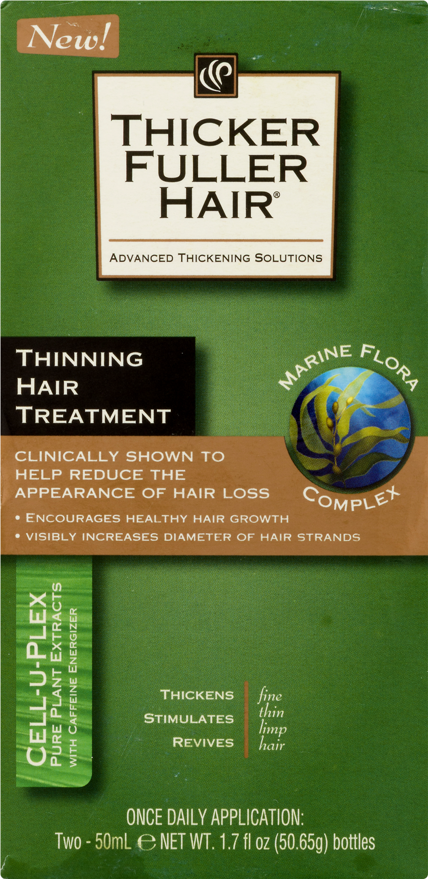 Thicker Fuller Hair® Thinning Hair Treatment 2-1 - Thicker Fuller Hair Thinning Hair Treatment, 2 Count (1800x1800), Png Download