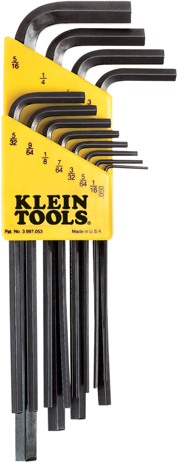 Png Llk12 - Klein Tools 9-piece L-style Hex-key Caddy Set-metric (1000x1000), Png Download