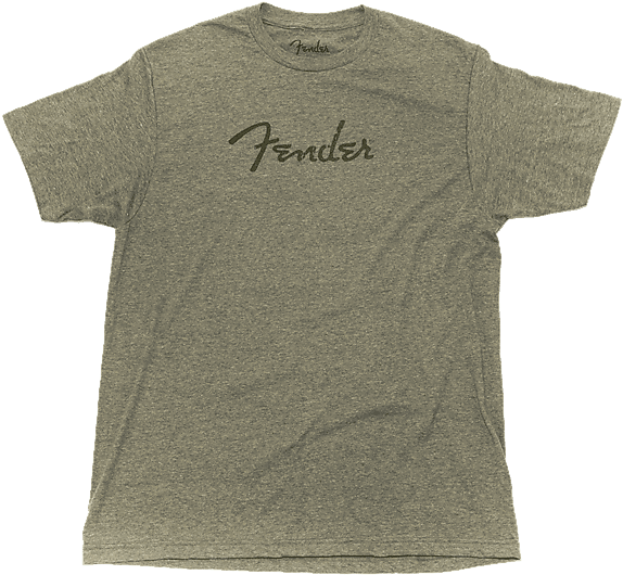 Fender® Distressed Logo Premium T-shirt, Olive Heather, - Fender Premium Distressed Logo Sage L (600x600), Png Download