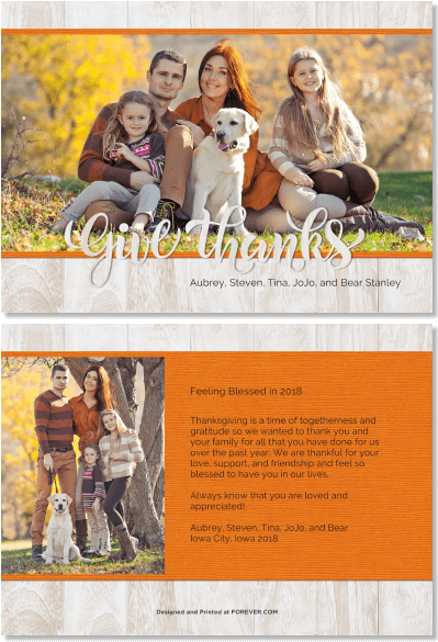 Give Thanks - Previous - Custom Green Peaceful Collage Photo Card (600x600), Png Download