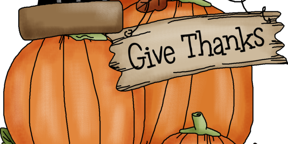 Thanksgiving-960x480 - Thanksgiving 2018 Clip Art (960x480), Png Download