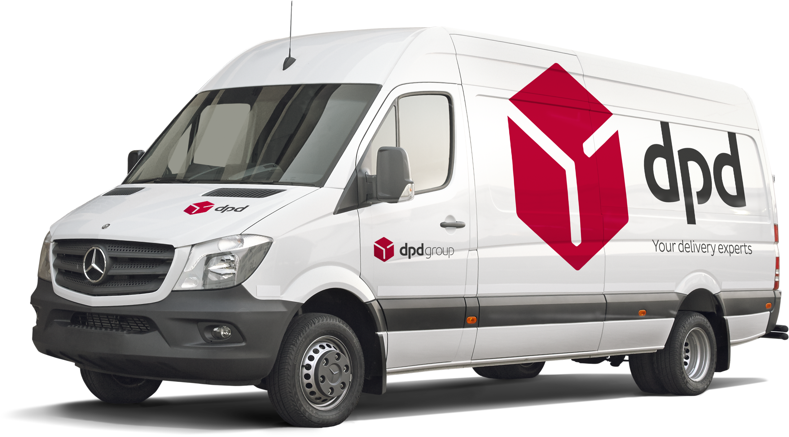 White Merc Dpd Front Vs2 - Dpd Van Png (5616x3744), Png Download