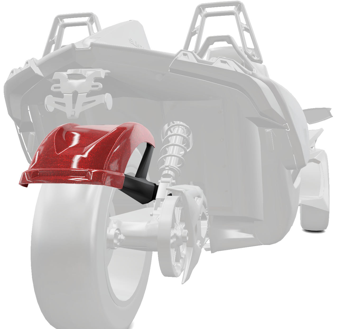 265mm Rear Fender - Red (1500x1500), Png Download