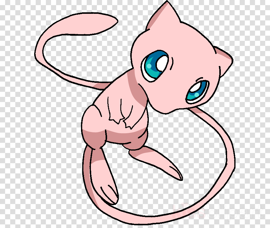 Download Mew Pokemon Transparent Clipart Pikachu Mew - Mew Png Hd (900x760), Png Download