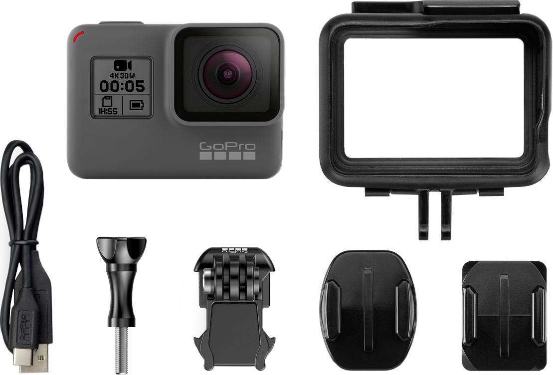 Everything You Need To Get Started - Gopro Hero 5 Basic Accessories (1109x752), Png Download