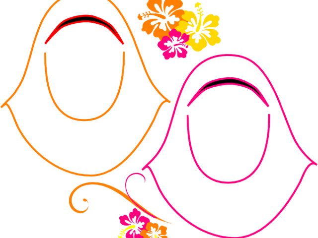 Hijab Cliparts - Island Baby - Pink Mousepad (640x480), Png Download