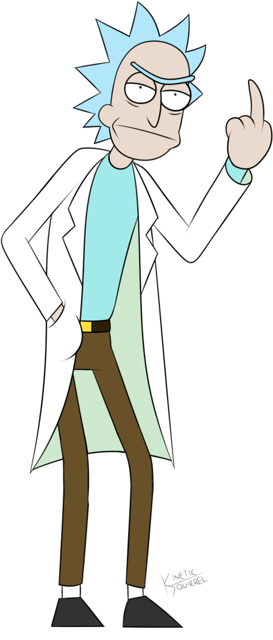 Rick And Morty Gif Png - Rick From Rick And Morty Png (606x1316), Png Download