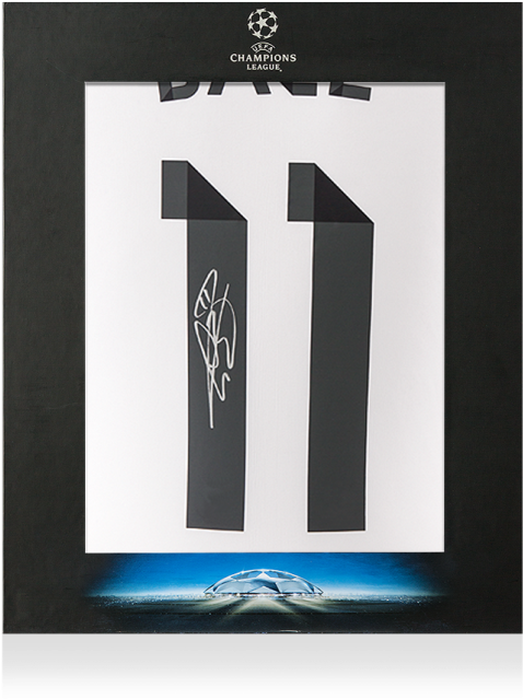 Gareth Bale Official Uefa Champions League Back Signed (650x665), Png Download
