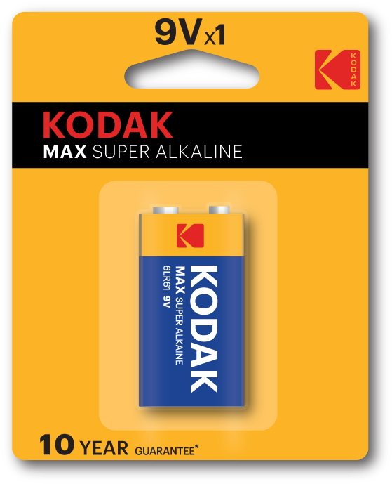 Kodak Max 9v Batteries Alkaline - Kodak Batteries Super Alkaline (737x853), Png Download