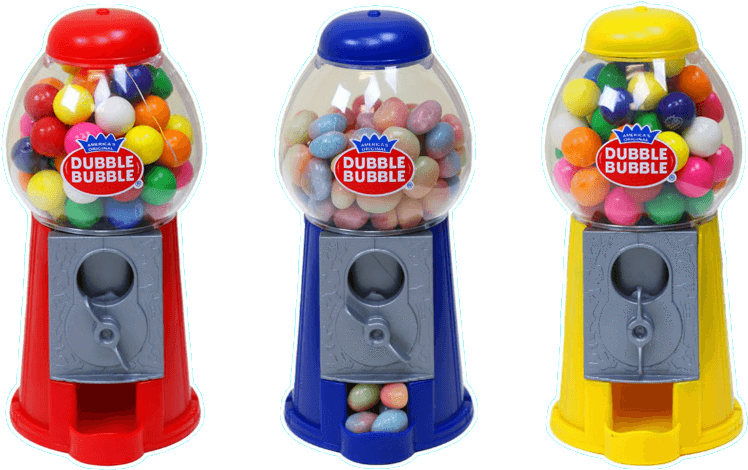 Dubble Bubble Dispenser Gumball Machine - Bubblegum Bubble Transparency Png (800x800), Png Download