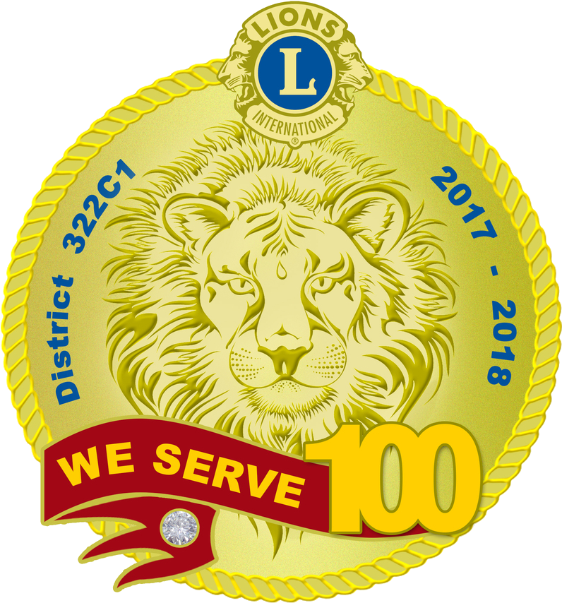 Lions International - Lion Head Vinyl Sticker Art, Black (1000x1000), Png Download