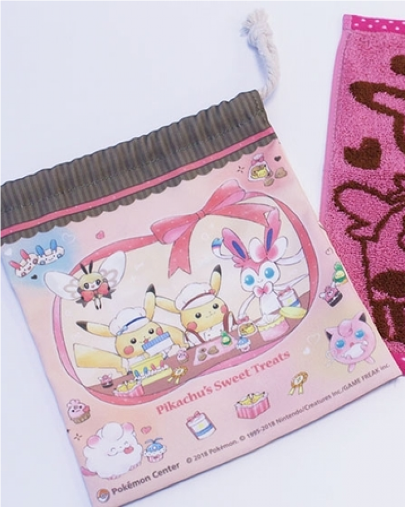 *pokecen* Pikachu's Sweet Treats ~ Drawstring Bag - Pokémon (1000x1000), Png Download