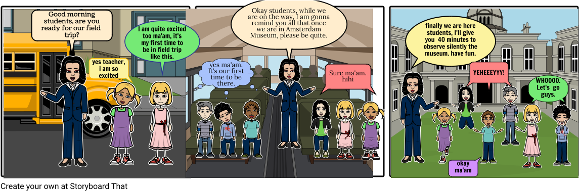 The Unforgettable Field Trip - Cartoon (1164x385), Png Download