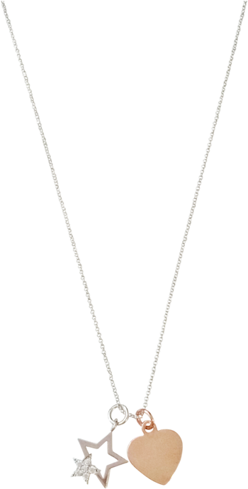 Curatelier Personalised Crystal Silver Star Pendant - Locket (900x900), Png Download