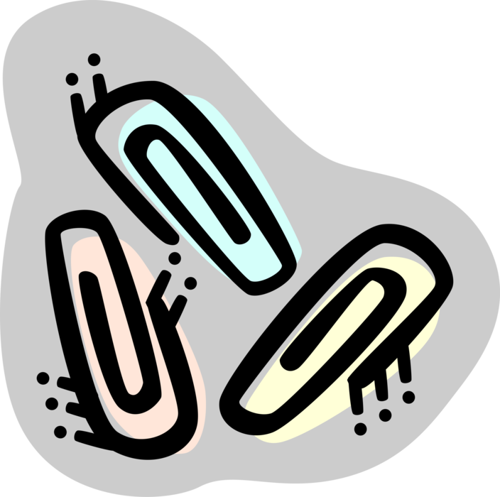 Vector Illustration Of Paper Clip Or Paperclip Office - Illustration (704x700), Png Download