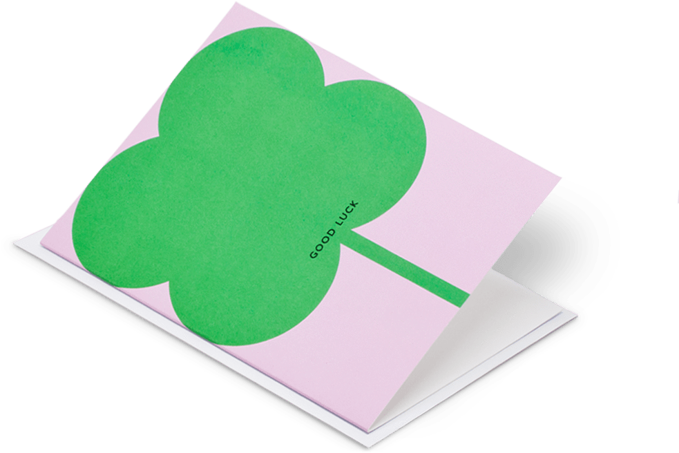 Paul Farrell Card Good Luck V=1525740358 - Shamrock (1100x900), Png Download
