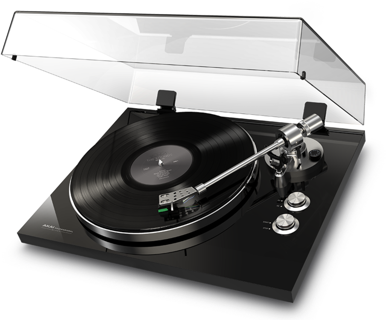 Akai Bt500 Black Premum Performance Belt-drive Turntable - Akai Pro Bt500 Black Turntable (1024x640), Png Download