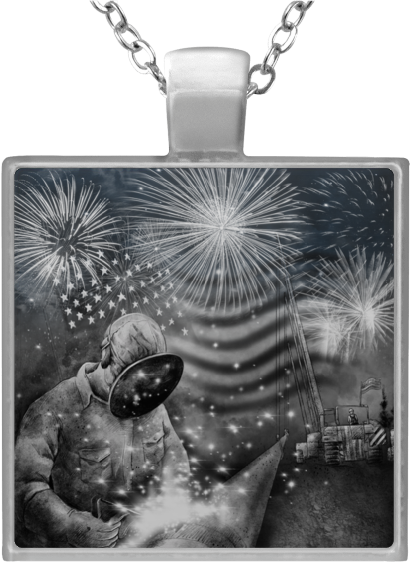 Custom Welder Square Necklace - Necklace (1155x1155), Png Download