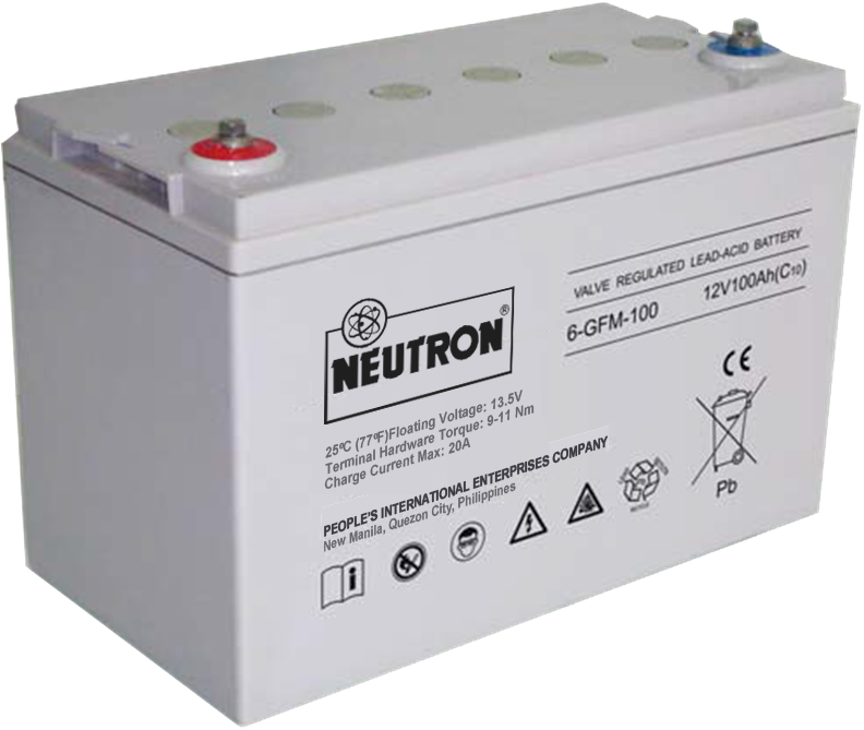 Neutron Vrla Agm 12v100ah - Neutron (792x669), Png Download