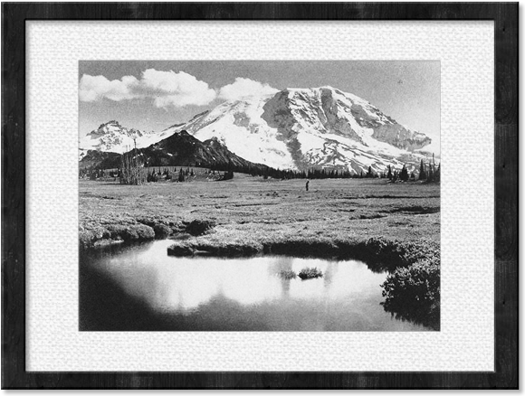 Mountain Lake Framed Print (640x640), Png Download