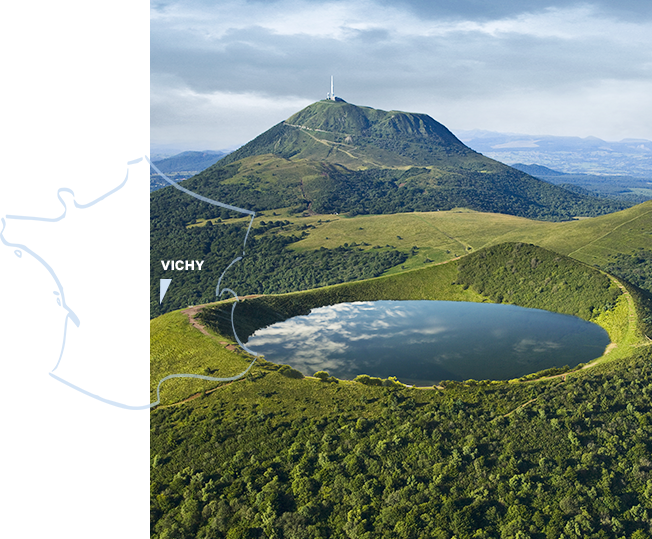 Vichy's Commitment To Quality - Vichy Mountain (652x539), Png Download