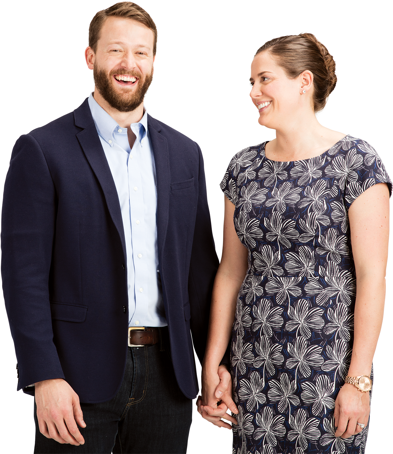 Happy Man And Woman - Formal Wear (1500x1618), Png Download