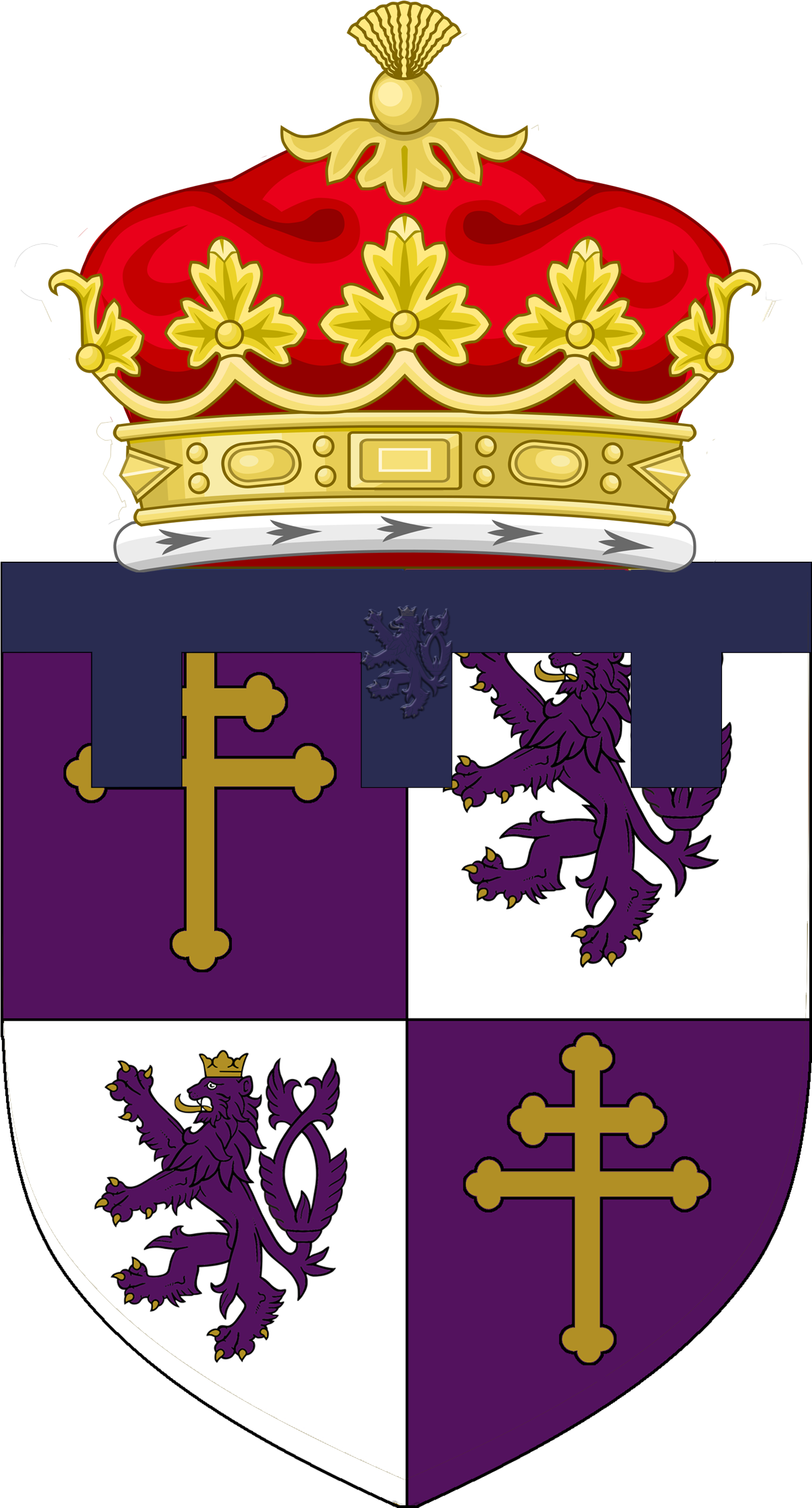 File - Opaldehartcoldcoatofarms - Crowned Note Cards (pk Of 10) (1641x2649), Png Download