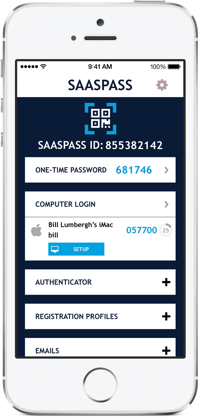 Saaspass Mac Computer Connector - Multi-factor Authentication (781x1500), Png Download