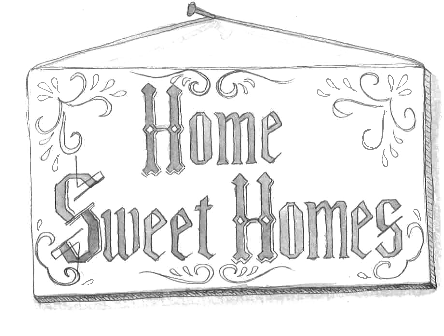 Mary O'connor Home 3 4 - Calligraphy (2550x3300), Png Download