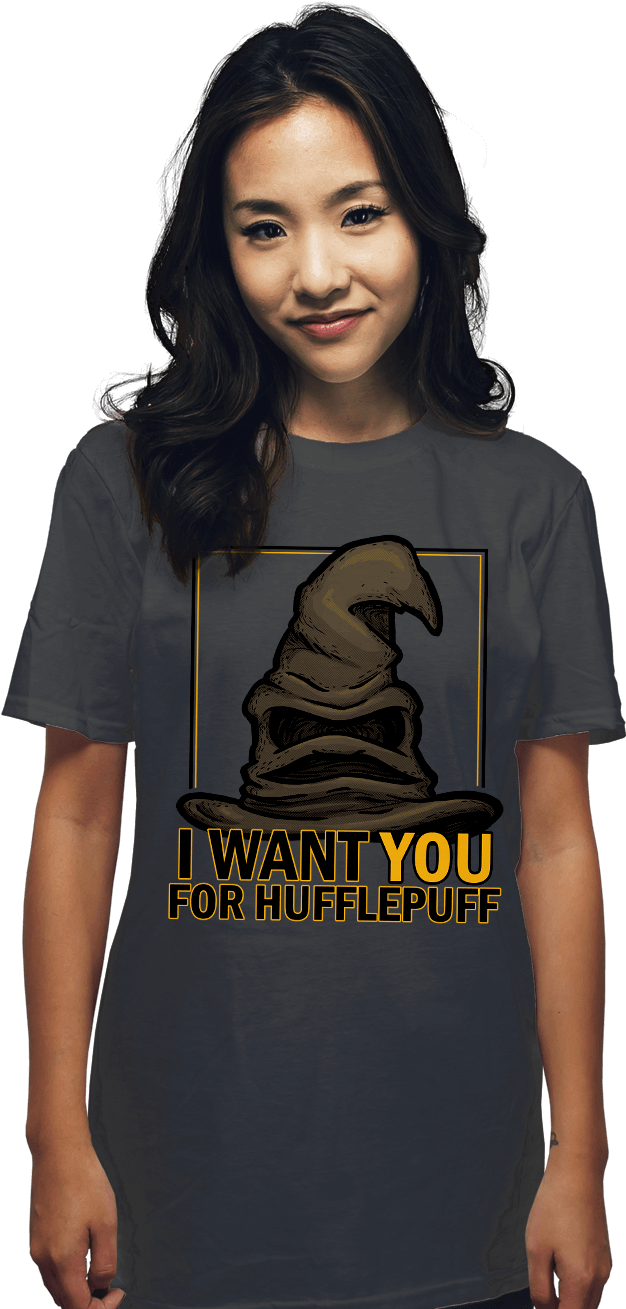 I Want You For Hufflepuff - Tee Shirt Models Vintage (900x1322), Png Download