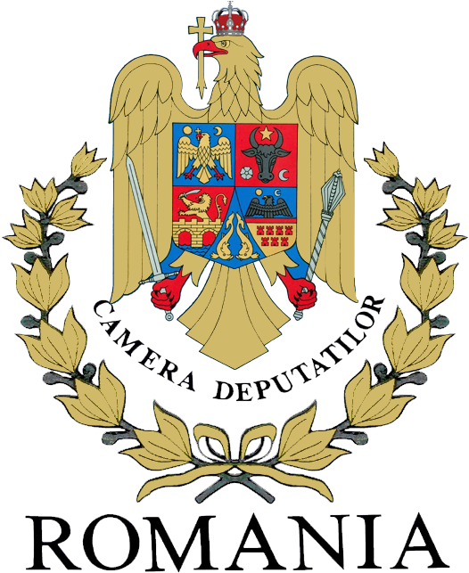 Download Romanian Coat Of Arms Clipart Coat Of Arms - Chamber Of Deputies (539x644), Png Download