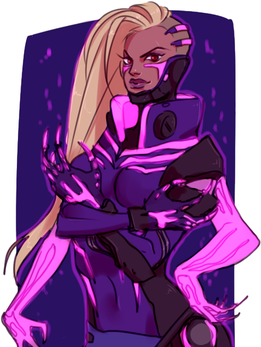 Http - //68 - Media - Tumblr - Ogb44of0xp1rrnblho1 - Overwatch Sombra Augmented Skin (532x702), Png Download