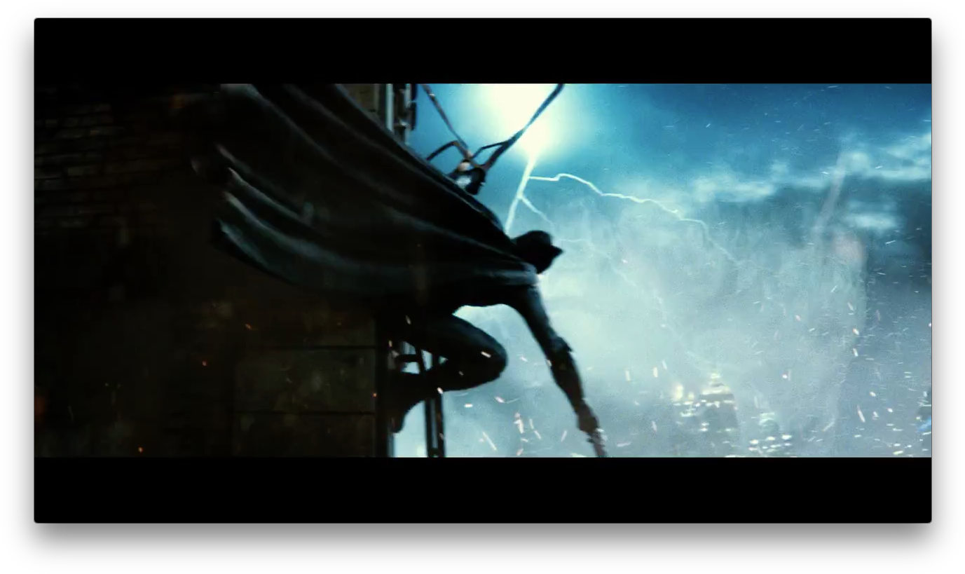 Trailer - Batman V Superman Batman Grapple (1392x832), Png Download