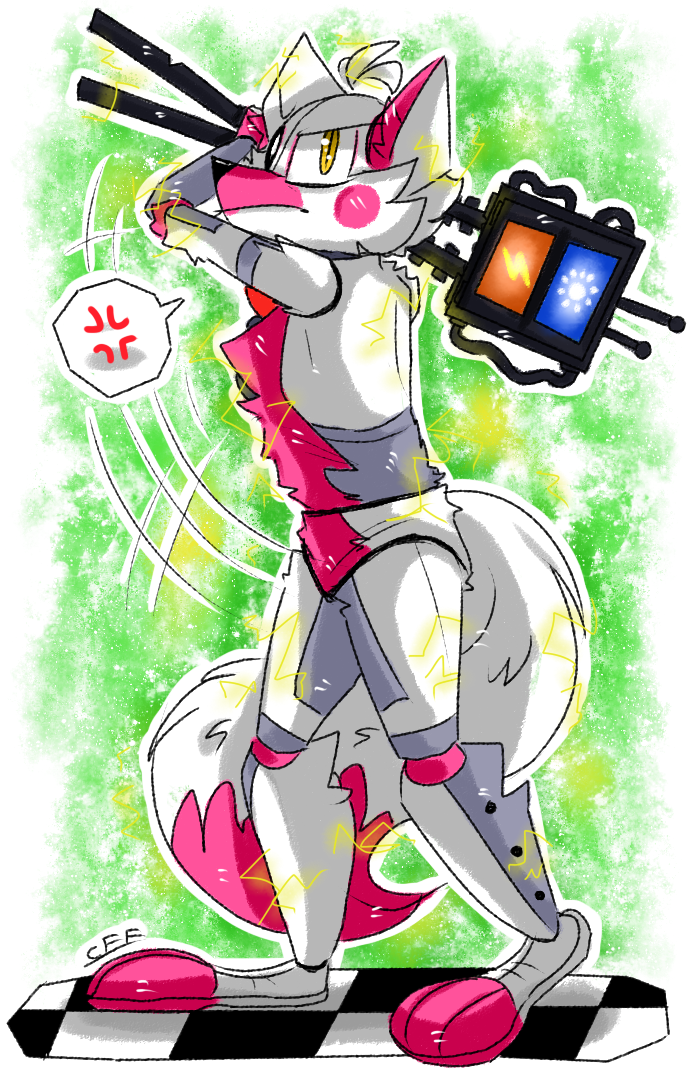 That's What I Would Do If I Was Electrocuted To Work - Fnaf Funtime Foxy Ucn (691x1073), Png Download