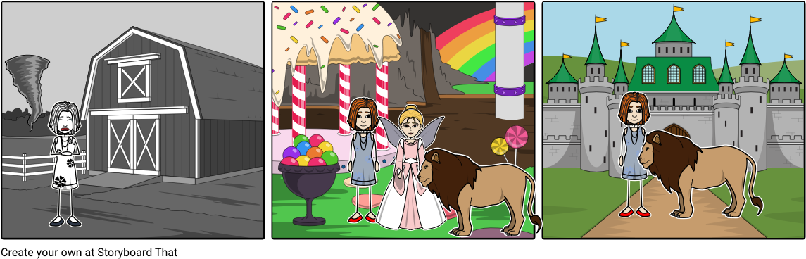 The Wizard Of Oz - Cartoon (1164x385), Png Download