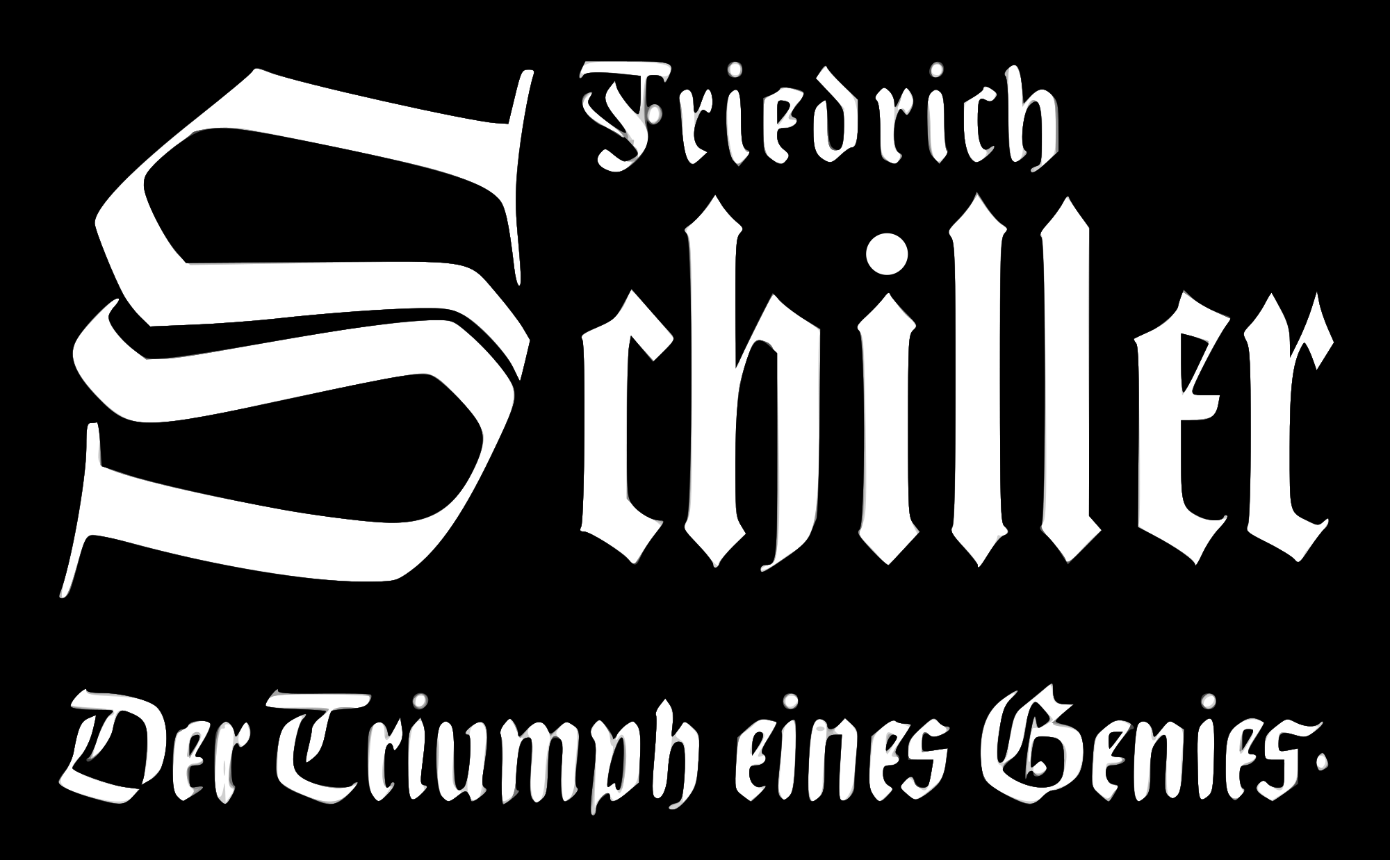 Open - Friedrich Schiller – The Triumph Of A Genius (2000x1238), Png Download